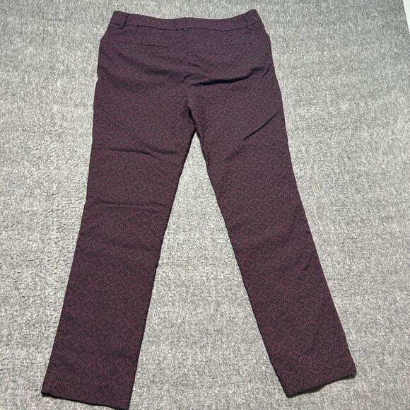 Mario Serrani Pants Italy Size 10 Burgundy Chino Ankle Casual Business Womens‎ - Picture 10 of 10